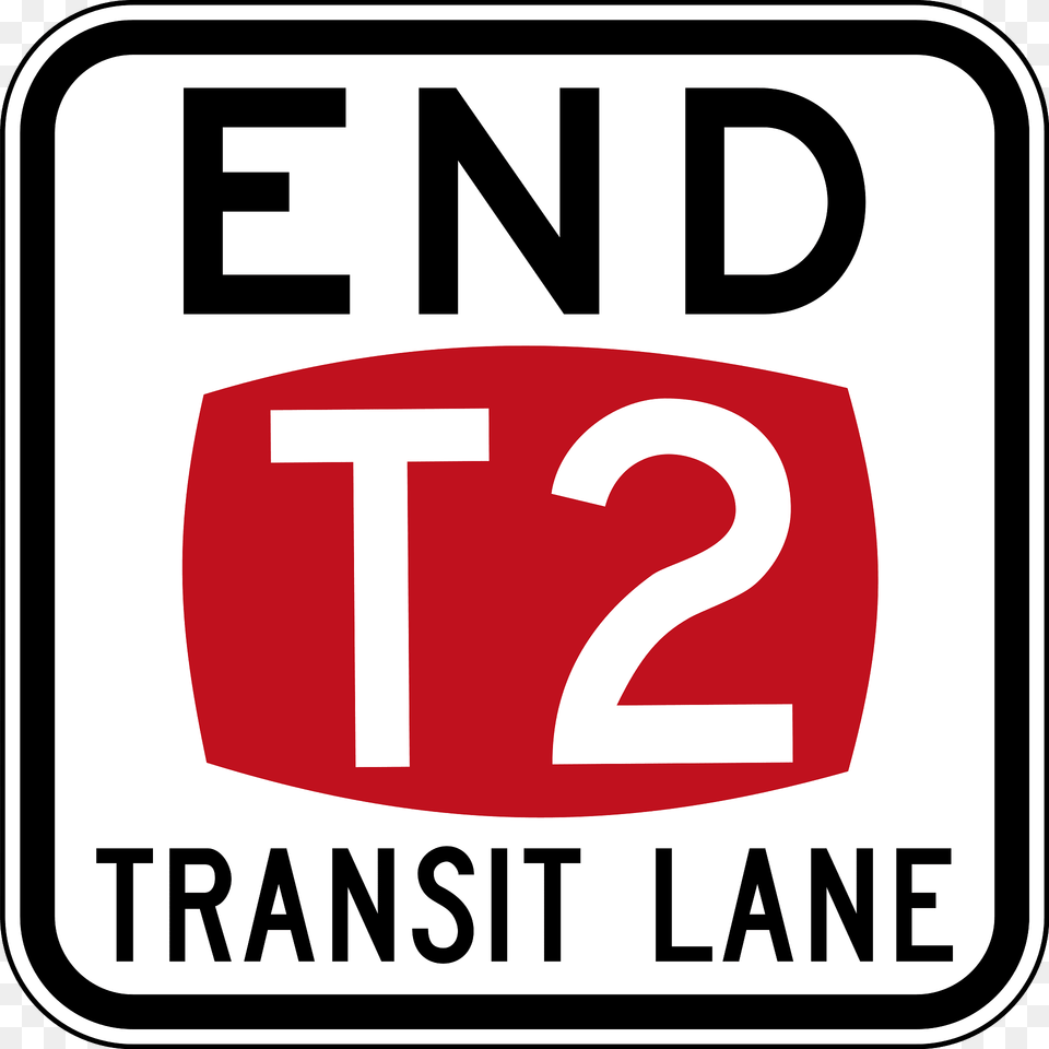 9 1 End Of T2 Transit Lane Clipart, Sign, Symbol, First Aid, Road Sign Free Png Download