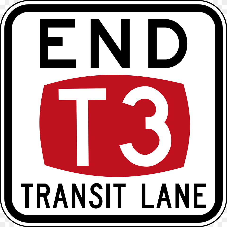 9 2 End Of T3 Transit Lane Clipart, Sign, Symbol, First Aid, Road Sign Free Png