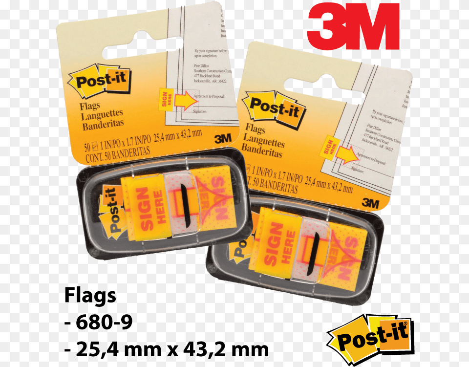 9 3m Post It Sign Here Flags 50 Flags, Text, Business Card, Paper Free Transparent Png