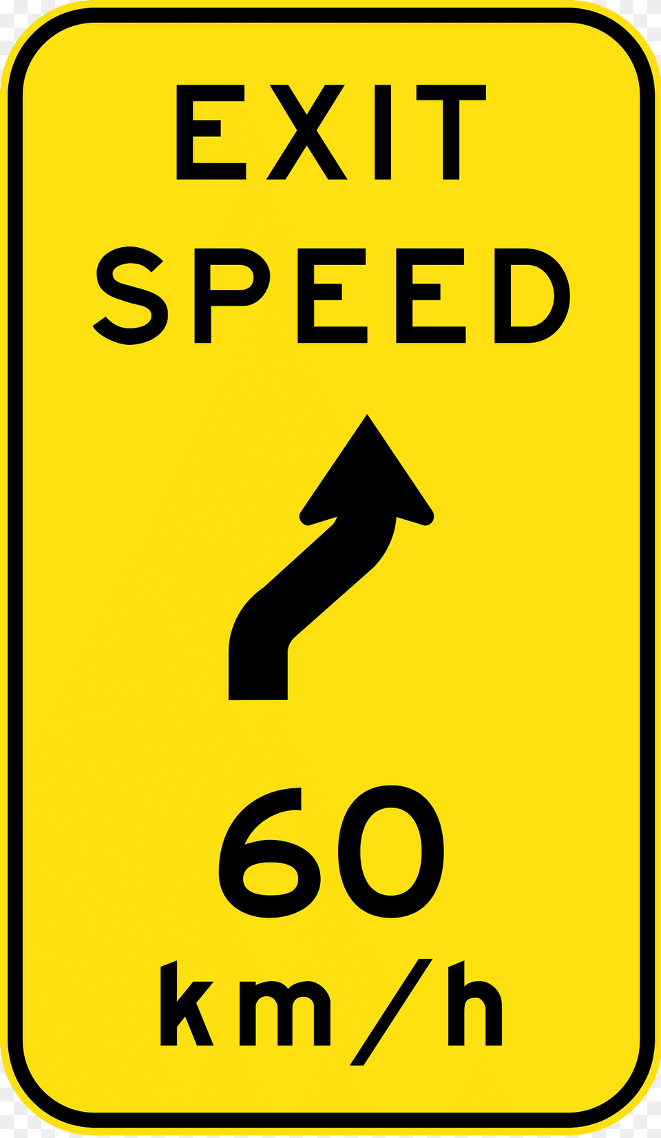 9 4 Exit Advisory Speed With Reverse Curve First To Right Clipart, Sign, Symbol, Road Sign Png Image