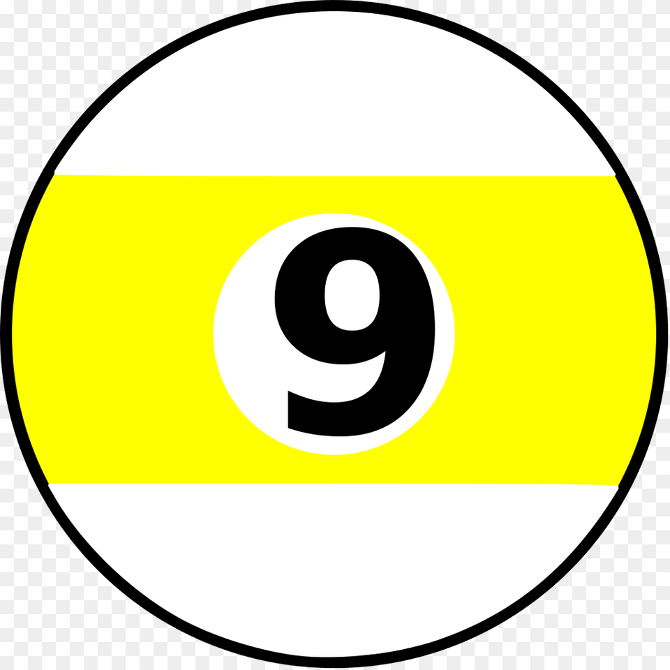 9 Ball Circle, Disk, Number, Symbol, Text Free Transparent Png