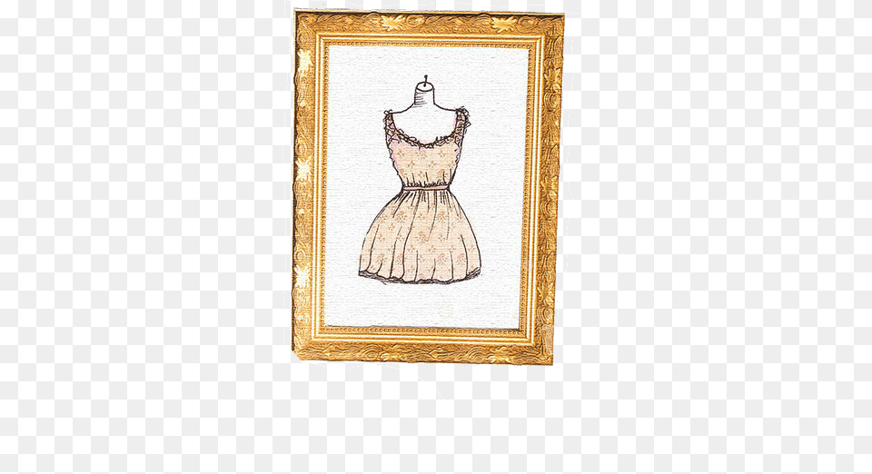 90s Challenge Edit Dress Nature Art Summer News Picture Frame, Clothing, Adult, Wedding, Person Png