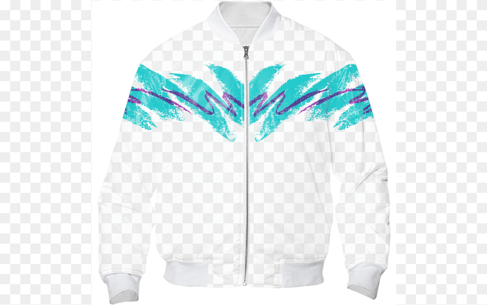 90s Jazz Bomber Jacket 120 Hypebeast Clothing, Coat, Knitwear, Sweater, Sweatshirt Free Png Download