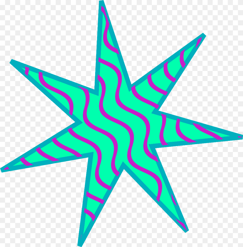 90s Star Squiggle 90spng Freetoedit 90s, Star Symbol, Symbol, Light, Animal Png