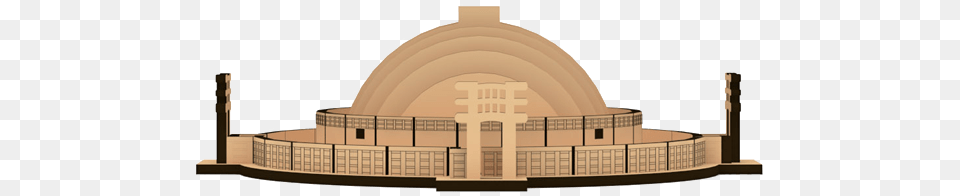91 Ss 01 Sanchi Stupa Model Kit, Architecture, Building, Dome, Planetarium Png Image