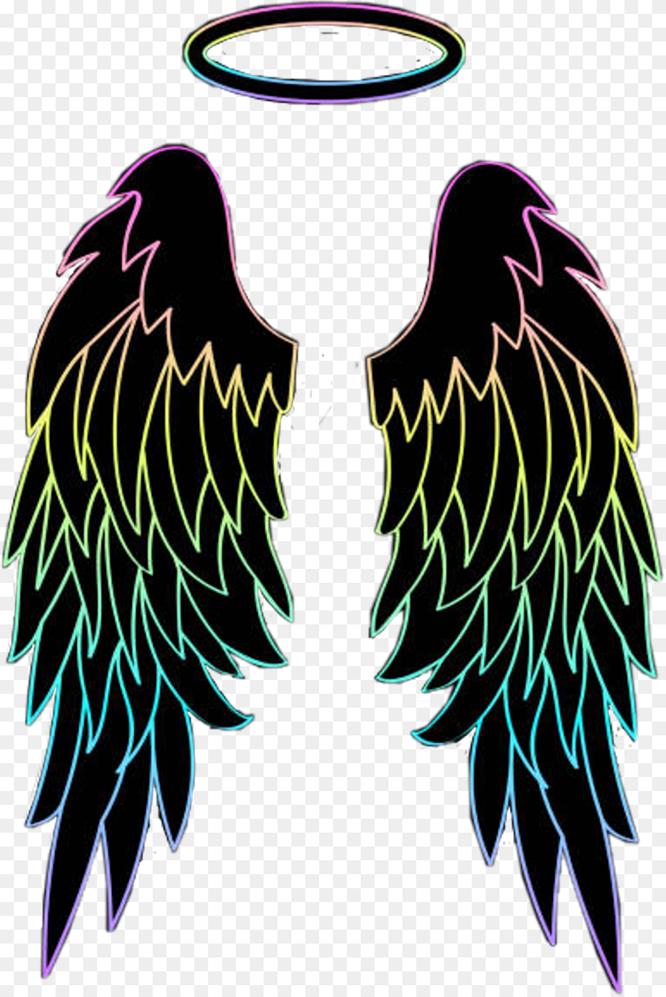 Angel Wings And Halo, Light, Pattern, Person, Fireworks Free Transparent Png