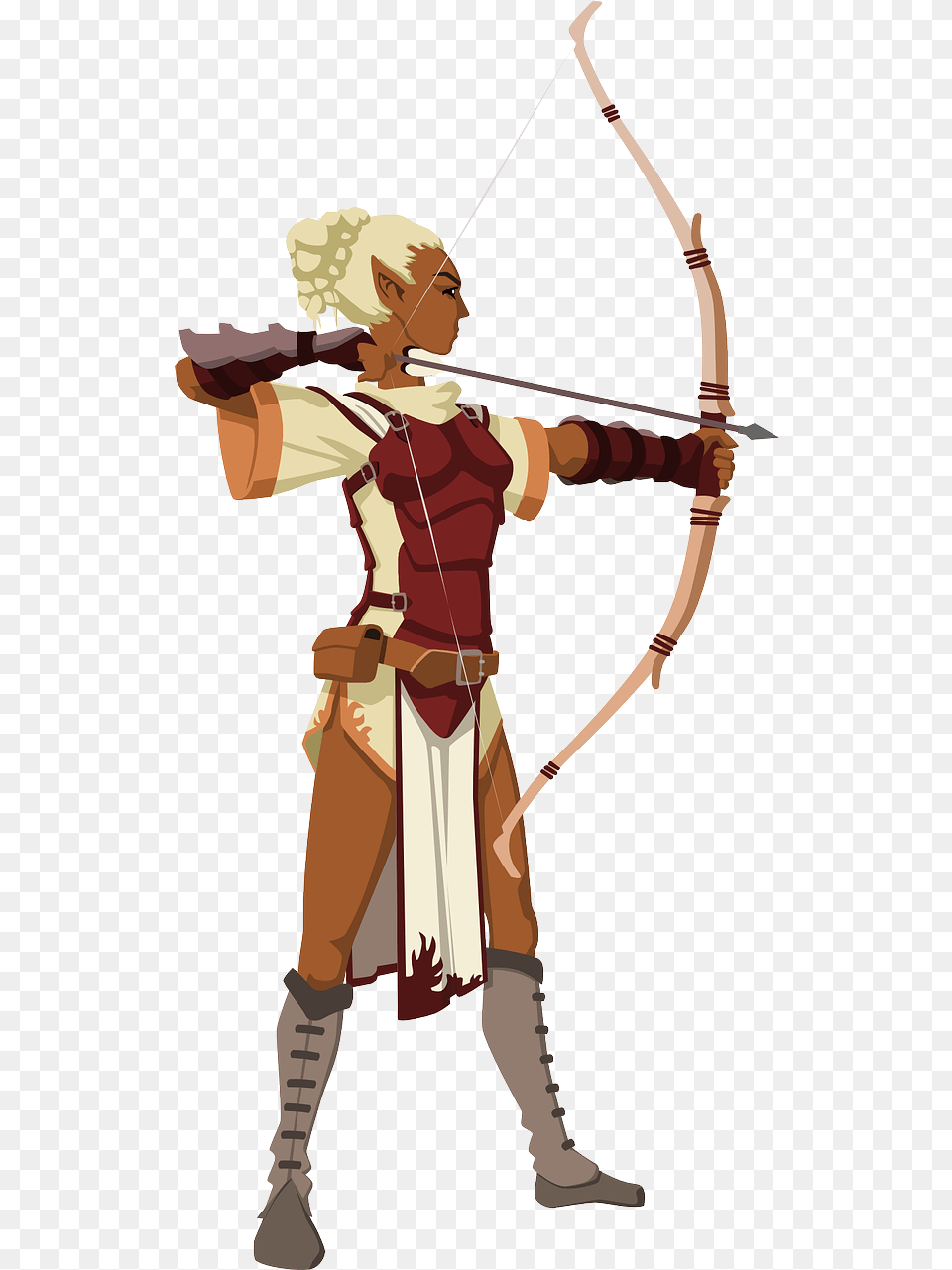 Amazon Arrow, Archer, Archery, Bow, Person Png Image