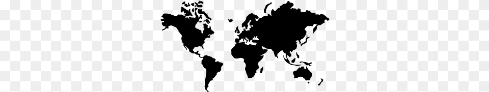95 World Map Icon, Gray Free Png Download
