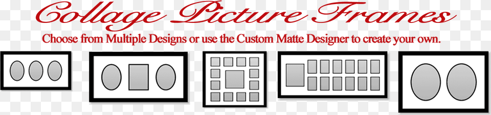 Collage Frames Designs, Text Png