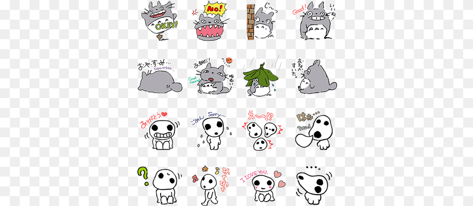 Totoro, Sticker, Baby, Person, Pet Free Png