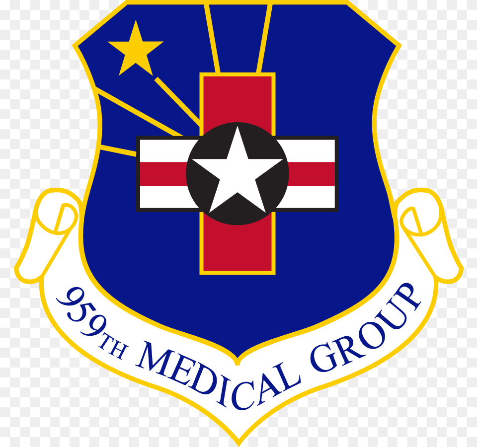 959th Medical Group Glamglow Cool Sheet Mask, Logo, Armor, Symbol, Shield Free Png Download