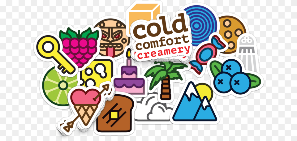 Cold, Food, Sticker, Cream, Dessert Png Image