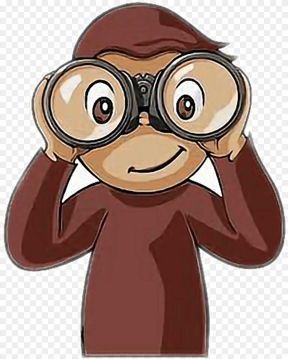Curious George, Photography, Binoculars, Baby, Person Free Png Download