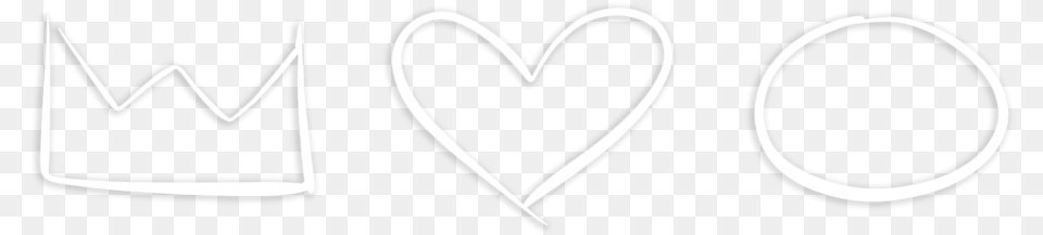 Heart Crown, Stencil Free Transparent Png