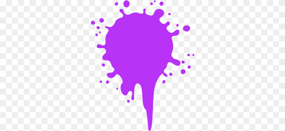 Ink Blot, Purple Png Image