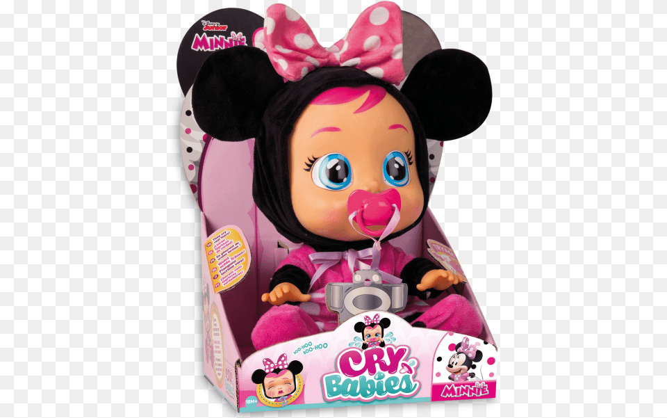 Box 01 Cry Babies Minnie Mouse, Doll, Toy, Baby, Person Free Png Download