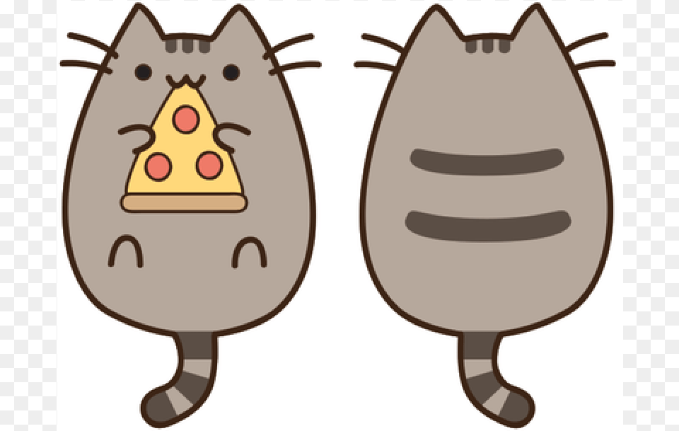 Pusheen Cat, Bag, Food, Sweets, Cutlery Png