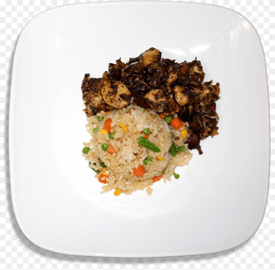 Jerk Chicken, Food, Food Presentation, Plate, Meal Free Transparent Png