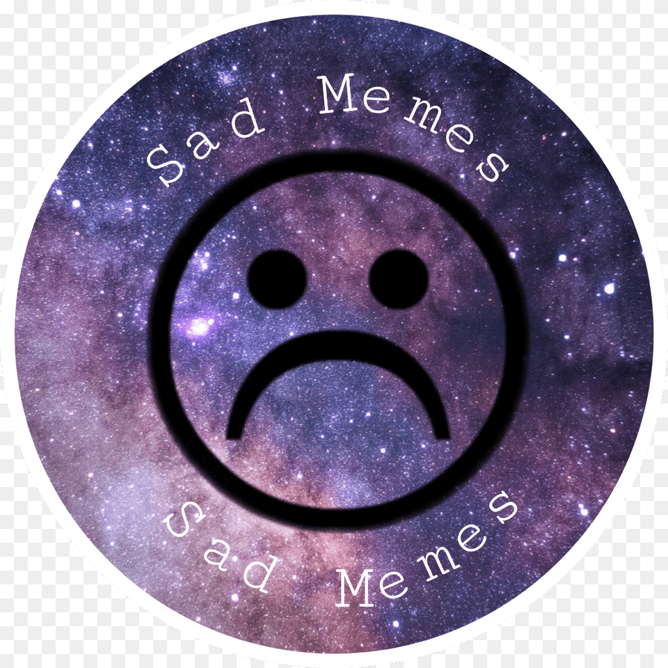 Sad Meme Face, Disk, Nature, Night, Outdoors Png Image