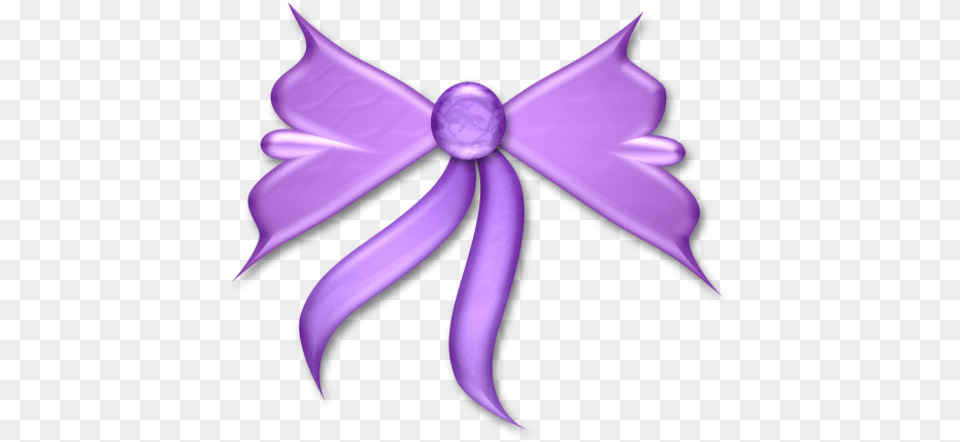 Purple Bow, Accessories, Flower, Plant, Ornament Free Transparent Png
