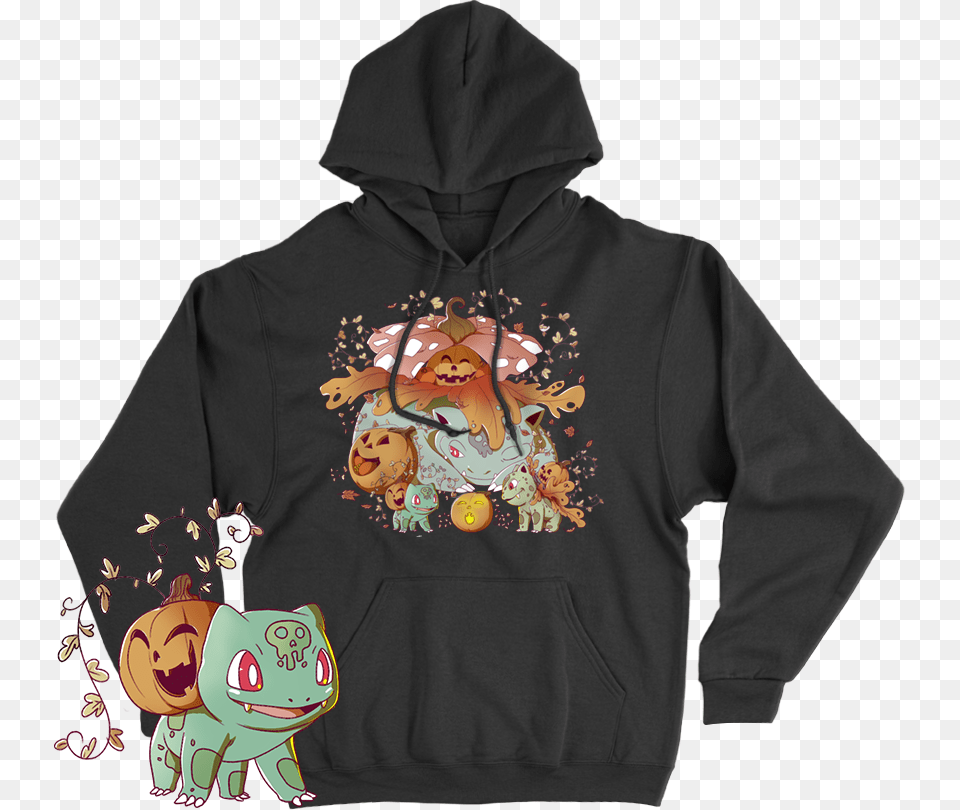 Bulbasaur, Clothing, Hood, Hoodie, Knitwear Free Png Download