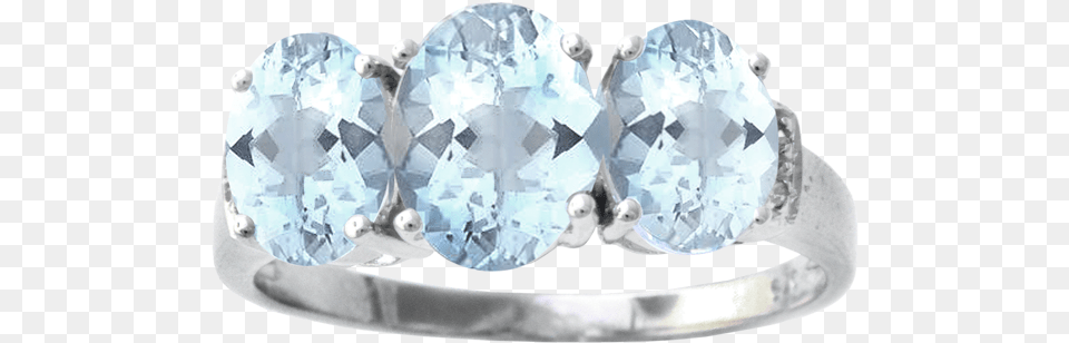 9ct White Gold Aquamarine And Engagement Ring, Accessories, Diamond, Gemstone, Jewelry Free Png