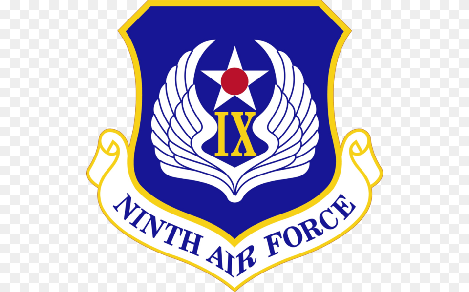 9th Air Force Us Air Force 12th Air Force Logo, Badge, Symbol, Emblem, Dynamite Free Png