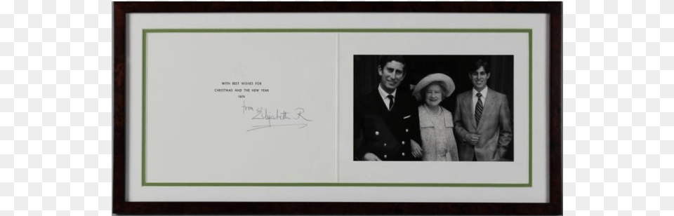 A 1975 Christmas Card Signed By Queen Elizabeth The Princess Anne Of Denmark, Accessories, Tie, Clothing, Coat Free Png Download