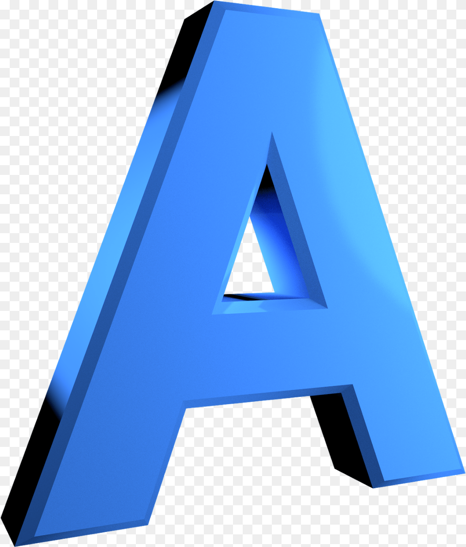 A 22 3d Alphabet Letters, Triangle Png Image