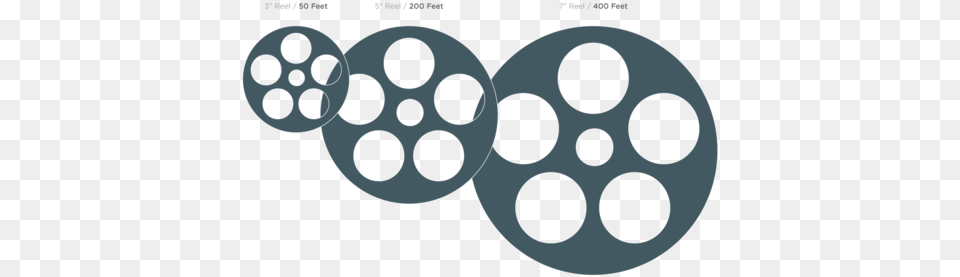 A 3 Inch Reel 50 Feet 5 Inch Reel 200 Feet And Film Reel Dimensions, Animal, Bear, Mammal, Wildlife Free Png