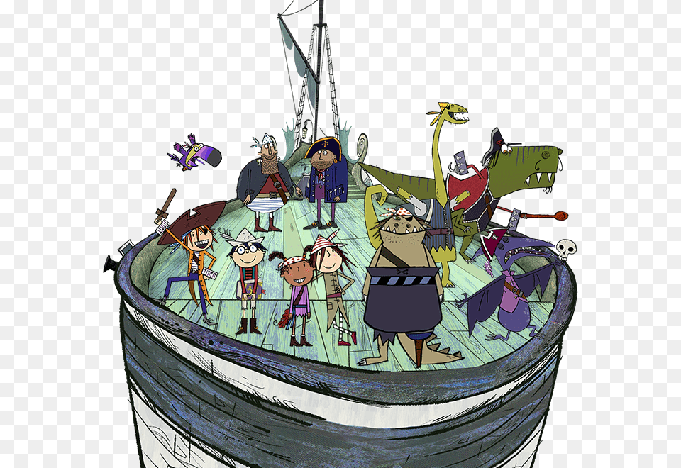 A 39sensitive39 Type Which Is A Problem For A Pirate Captain Flinn And The Pirate Dinosaurs Characters, Book, Comics, Publication, Person Png Image