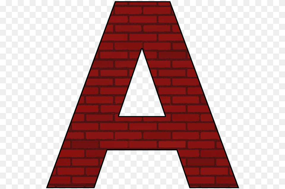 A Alphabet Letter Abc Font Words Letter A Clipart, Brick, Triangle, Architecture, Building Free Transparent Png