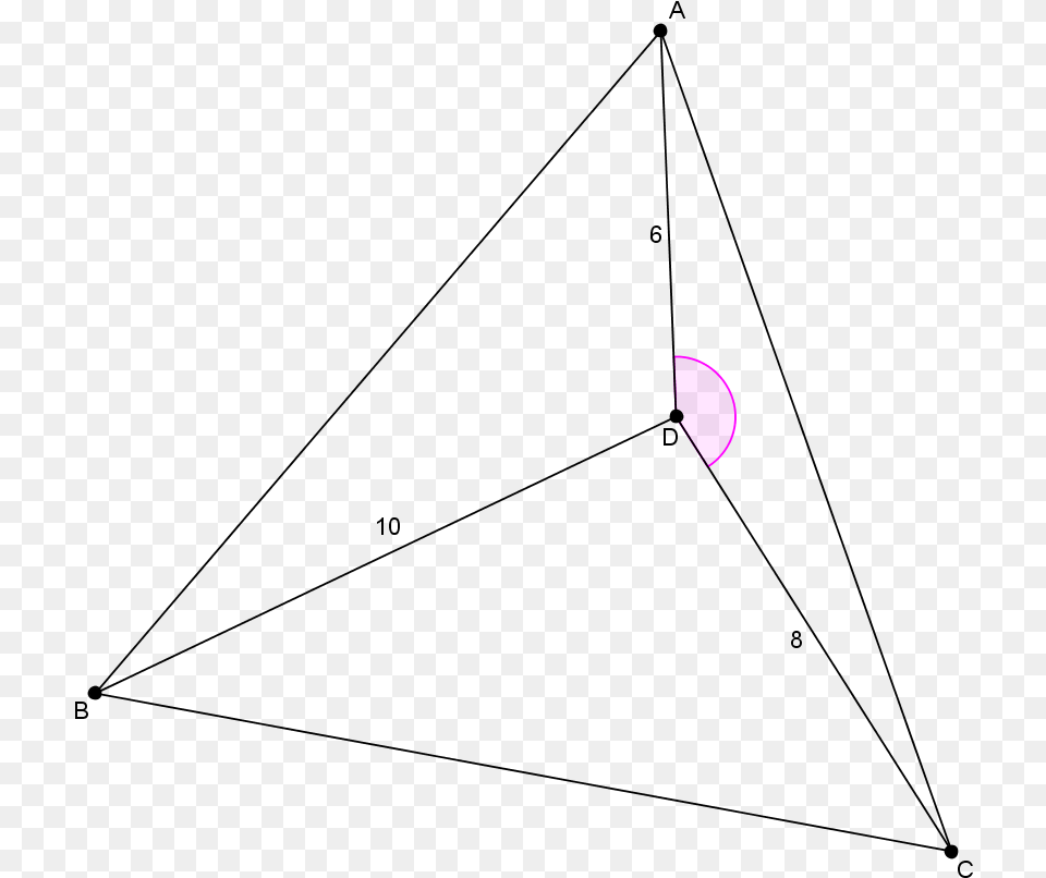 A B C Is An Equilateral Triangle Triangle, Purple, Flower, Plant, Petal Free Transparent Png