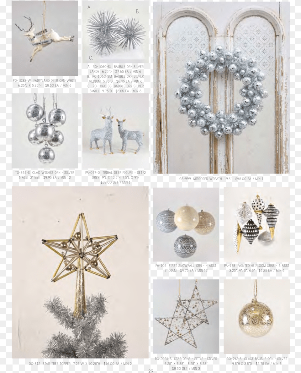 A B C Po 1033 W Fairyland Deer Orn White 6 Pearl, Christmas, Christmas Decorations, Festival, Accessories Free Png