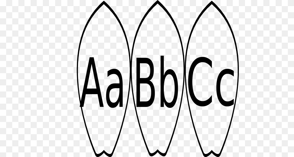 A B C Surfboard Word Wall Clip Art, Sea, Water, Nature, Outdoors Free Transparent Png