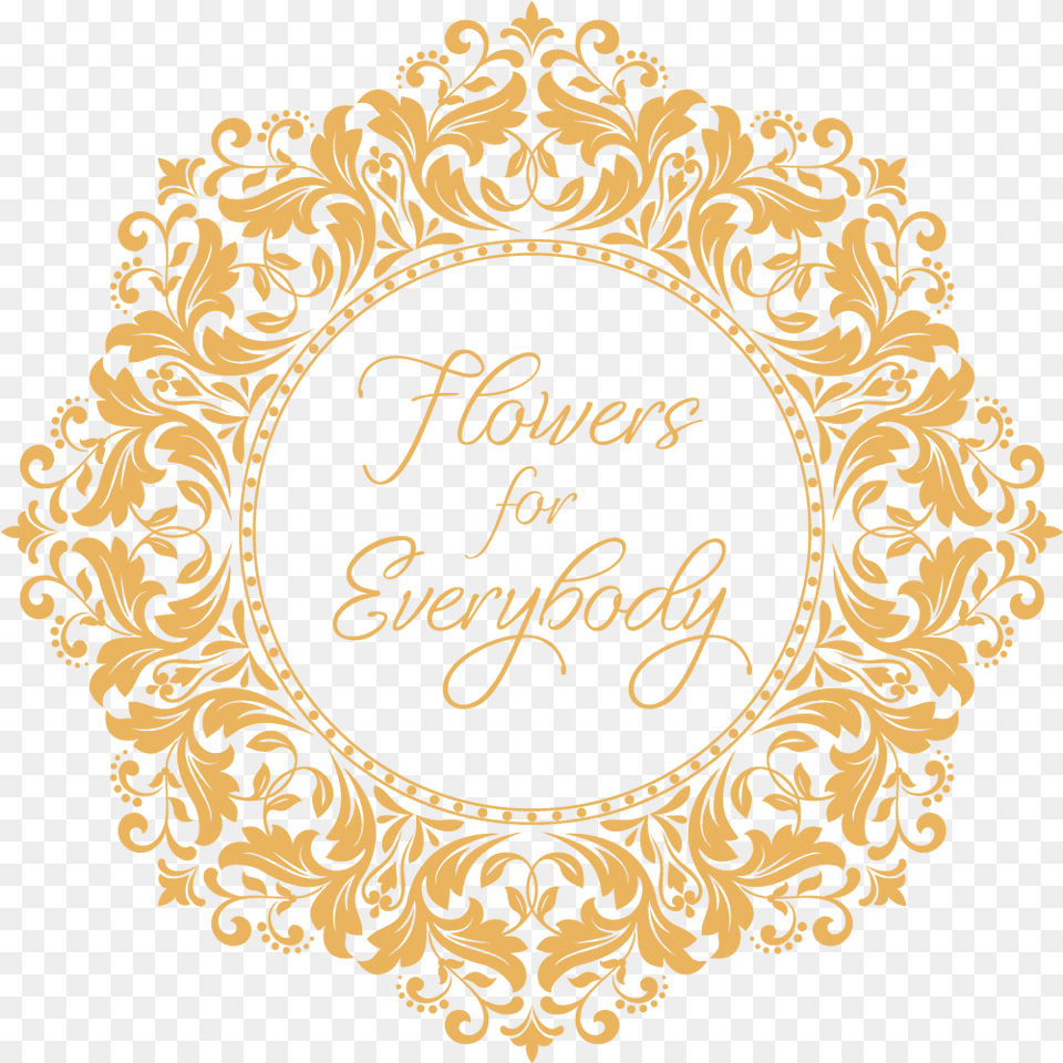 A Baby Girl In Lawrenceville Ga Flowers For Everybody Border Gold Flower Circle, Art, Graphics, Floral Design, Pattern Free Transparent Png