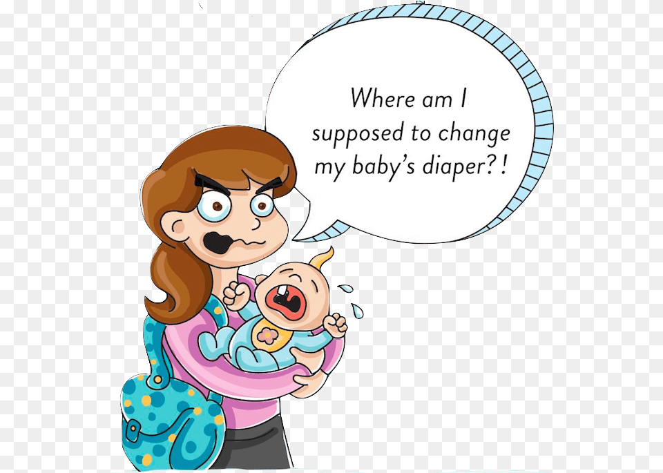 A Baby Needs A Diaper Change, Book, Comics, Publication, Face Png Image
