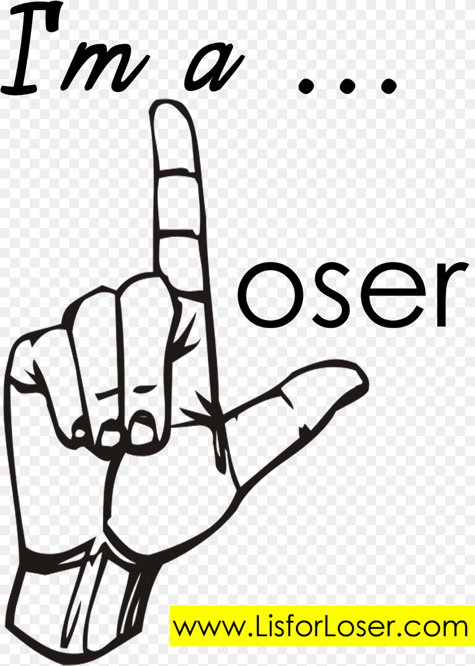 A Bad Loser L In Sign Language, Body Part, Clothing, Finger, Glove Free Png