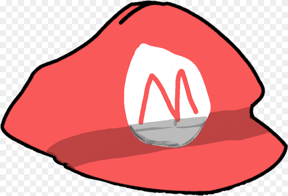 A Bad Mario Hat, Baseball Cap, Cap, Clothing, Hardhat Png