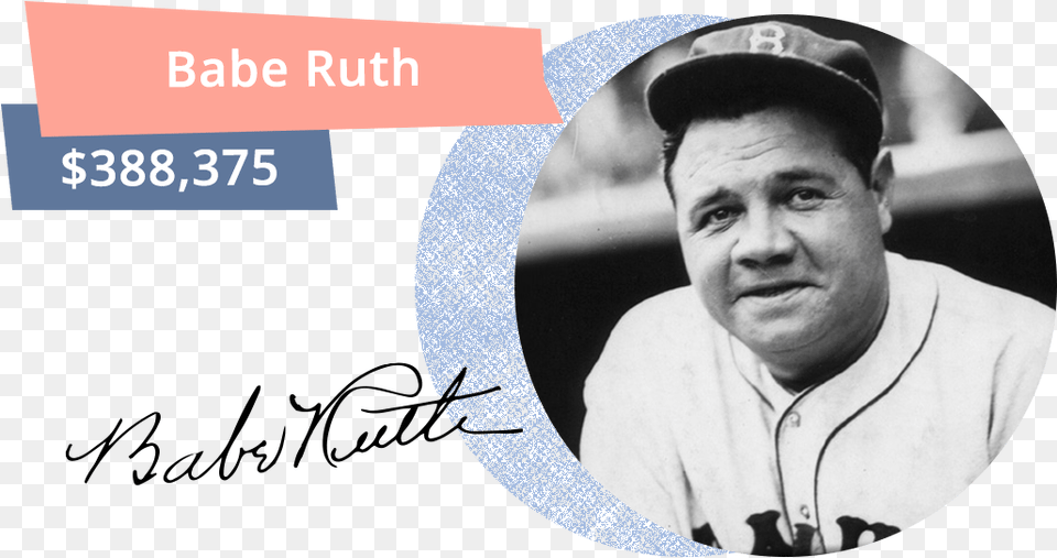 A Baseball Signed By Babe Ruth Was Sold For Jimmy, Adult, Photography, Person, People Free Transparent Png