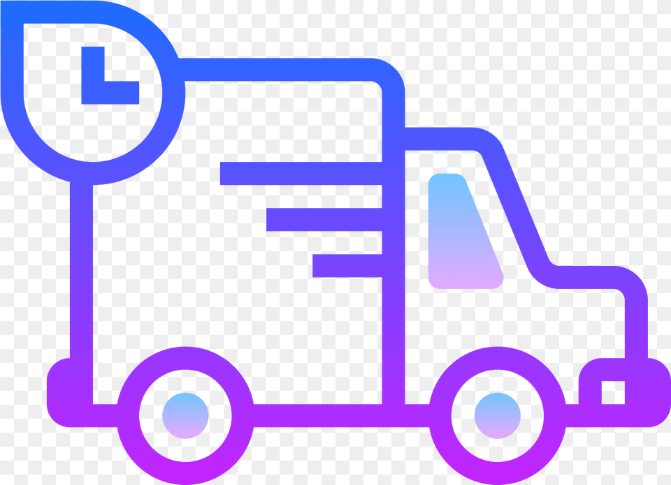 A Basic Outline Of A Delivery Type Truck That Has The Free Shipping, Device, Grass, Lawn, Lawn Mower Png Image