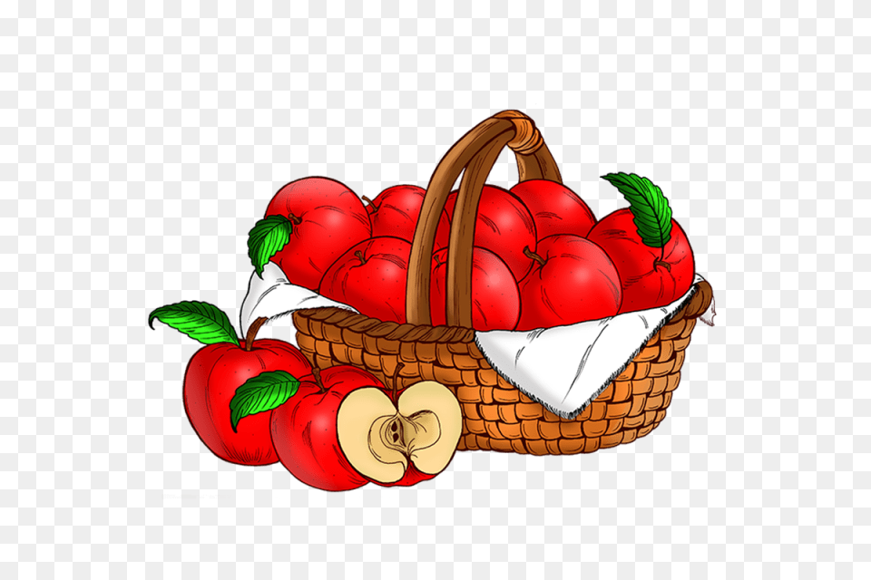A Basket Of Apples Apple Food Health Food, Fruit, Plant, Produce, Dynamite Free Transparent Png