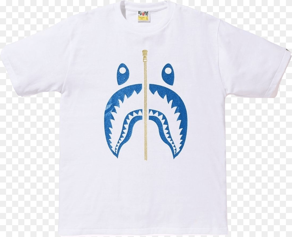 A Bathing Ape Glitter Shark Tee A Bathing Ape, Clothing, T-shirt, Shirt, Electronics Png Image