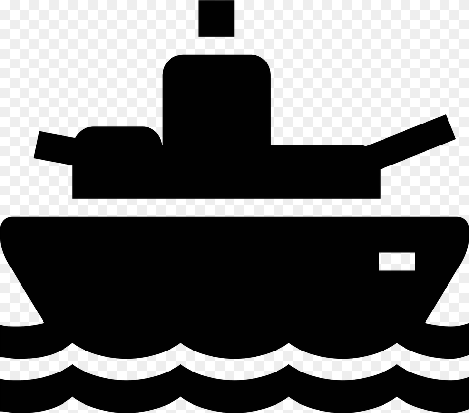 A Battleship Icon Is A Ship Out On The Water But The Battleship Icon, Gray Png