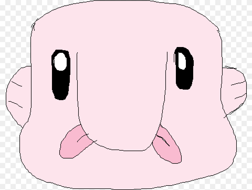 A Beautiful Blobfish Cartoon, Plush, Toy, Baby, Person Png