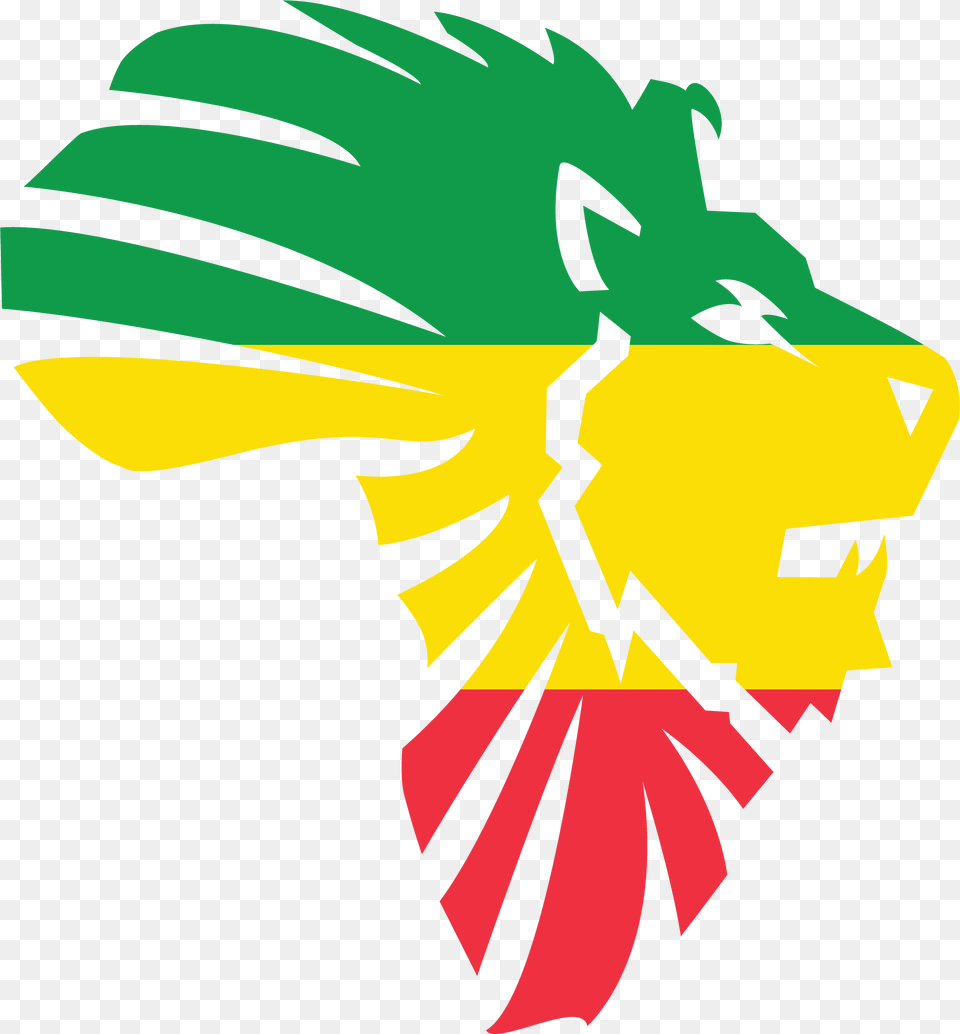 A Beautiful Graphic Red Gold And Green Lionu0027s Head Red Africa Red Black Green, Logo, Person, Art, Graphics Png