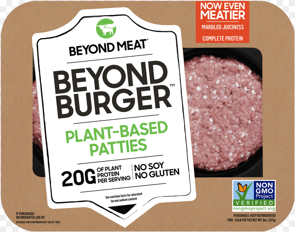 A Beyond Burger Package New Beyond Meat Burger, Advertisement, Poster, Food, Pork Png