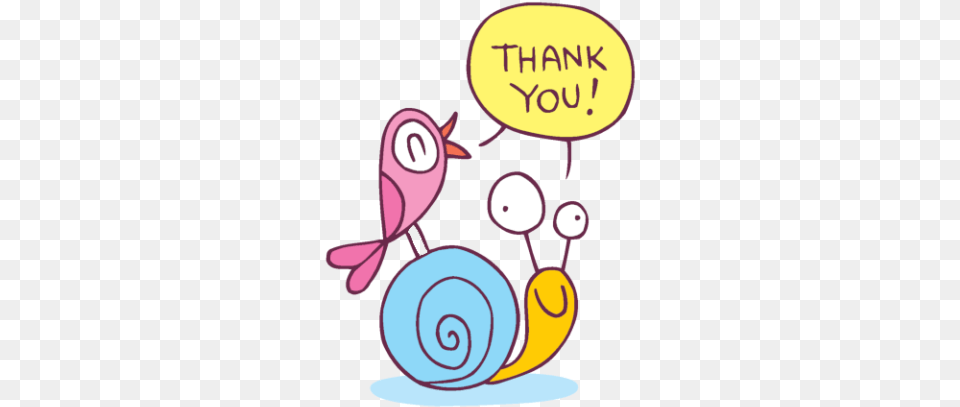 A Bird Saying Thank You While Sitting On A Snail Thank You Snail, Animal Png Image