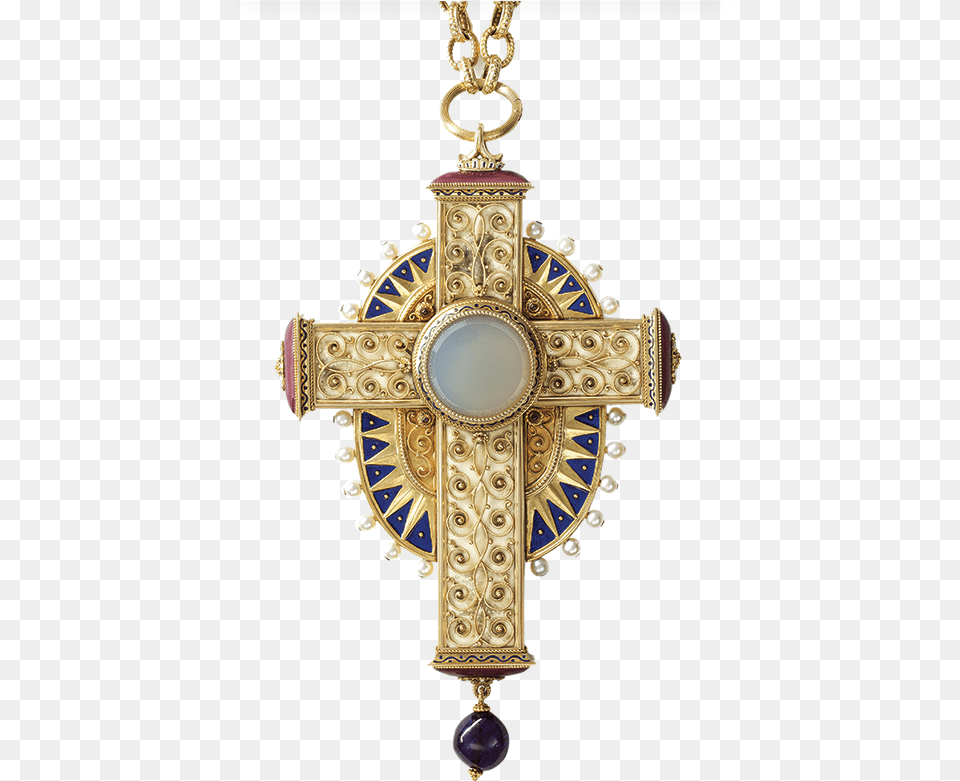 A Bishop Cross Designed By Hemmerle Pectoral Cross, Accessories, Symbol, Gold, Jewelry Png