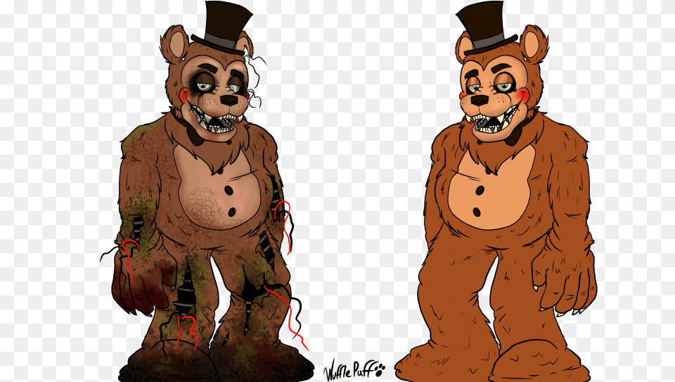 A Bit More Of A Realistic Take On Withered Freddy Fnaf Unwithered Freddy, Adult, Male, Man, Person Free Png Download